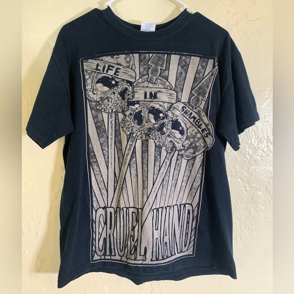 Cruel hand band t shirt size medium